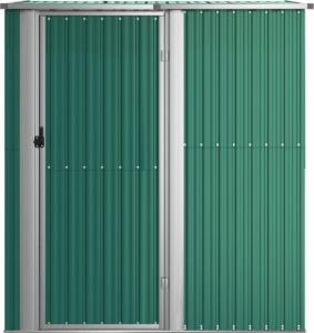 vidaXL vidaXL Szopa ogrodowa na rowery, zielona, 180,5x97x209,5 cm, stal 3