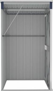 vidaXL vidaXL Szopa ogrodowa, mocowana do ściany, antracytowa, 118x100x178 cm 5