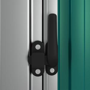 vidaXL vidaXL Szopa ogrodowa, zielona, 118,5x97x209,5 cm, stal galwanizowana 6