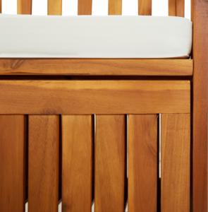 vidaXL Ławka ze schowkiem i poduszką, 170 cm, drewno akacjowe 6