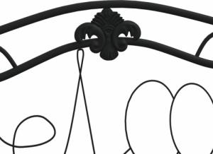 vidaXL vidaXL Ławka ogrodowa dla 2 osób, 104 cm, czarna, stalowa 6