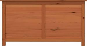 Skrzynia ogrodowa vidaXL vidaXL Ogrodowa skrzynia na poduszki, brązowa, 100x50x56 cm, jodłowa 3