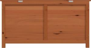 Skrzynia ogrodowa vidaXL vidaXL Ogrodowa skrzynia na poduszki, brązowa, 100x50x56 cm, jodłowa 4