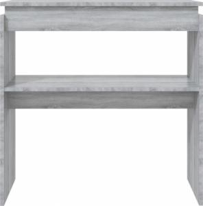 vidaXL Stolik konsolowy, szary dąb sonoma, 80x30x80 cm 3