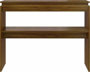 vidaXL Stolik konsolowy, brązowy dąb, 102x30x80 cm 3