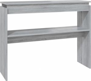 vidaXL Stolik konsolowy, szary dąb sonoma, 102x30x80 cm 2