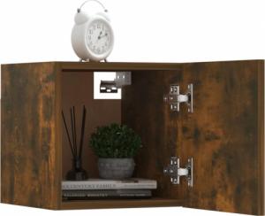 vidaXL vidaXL Wiszące szafki TV, 2 szt., przydymiony dąb, 30,5x30x30 cm 7