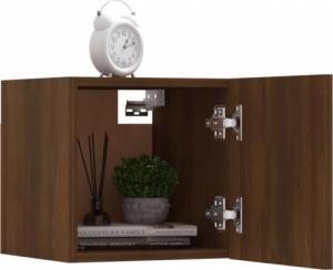 vidaXL vidaXL Wiszące szafki TV, 4 szt., brązowy dąb, 30,5x30x30 cm 6