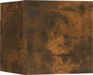 vidaXL vidaXL Wiszące szafki TV, 4 szt., przydymiony dąb, 30,5x30x30 cm 7