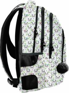 Paso Paso Zestaw szkolny, Młodzieżowy plecak, tornister + Worek na buty, Bidon, Śniadaniówka i Piórnik z wyposażeniem panda 2