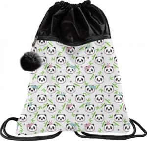 Paso Paso Zestaw szkolny, Młodzieżowy plecak, tornister + Worek na buty, Bidon, Śniadaniówka i Piórnik z wyposażeniem panda 7