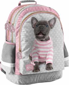 Paso Paso Zestaw szkolny, Młodzieżowy plecak, tornister + Bidon, Śniadaniówka i Piórnik z wyposażeniem z pieskiem 2