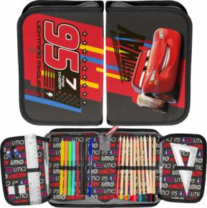 Paso Zestaw szkolny tornister, piórnik z wyposażeniem, worek gimnastyczny Auta Cars Zygzak McQueen 7