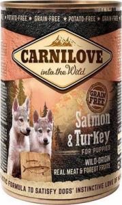 Carnilove Carnilove Dog Wild Meat Salmon & Turkey Puppy - łosoś i indyk puszka 400g 1