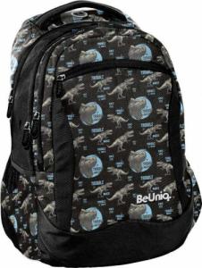 Paso Paso Plecak szkolny wielokomorowy BeUniq Dinozaury 2