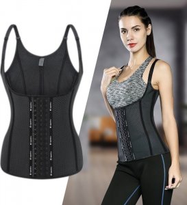 inSPORTline Gorset fitness na ramiączkach inSPORTline Corsup - Kolor Czarny, Rozmiar L 1
