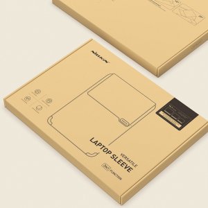 Etui Nillkin Nillkin 3w1 pokrowiec na MacBooka 14`` etui torba na laptopa podstawka podkładka pod mysz czarno-biały 5