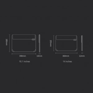 Etui Nillkin Nillkin 2w1 pokrowiec na MacBooka 16`` etui torba na laptopa podstawka czarny 16