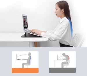 Etui Nillkin Nillkin 2w1 pokrowiec na MacBooka 16`` etui torba na laptopa podstawka czarny 8