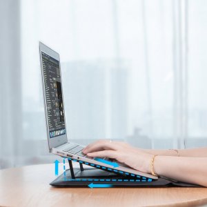 Etui Nillkin Nillkin 2w1 pokrowiec na MacBooka 16`` etui torba na laptopa podstawka czarny 9