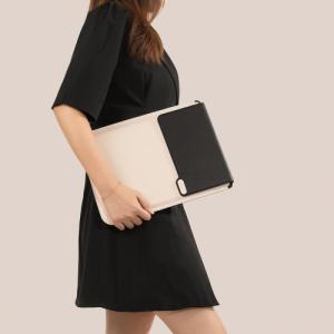 Etui Nillkin Nillkin 3w1 pokrowiec na MacBooka 14'' etui torba na laptopa podstawka podkładka pod mysz czarno-biały 13