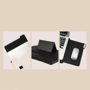 Etui Nillkin Nillkin 3w1 pokrowiec na MacBooka 14'' etui torba na laptopa podstawka podkładka pod mysz czarno-biały 5