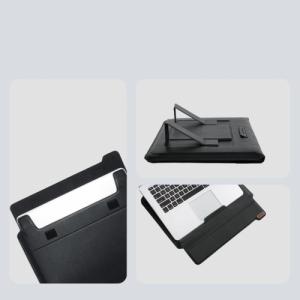 Etui Nillkin Nillkin 2w1 pokrowiec na MacBooka 14'' etui torba na laptopa podstawka szary 13