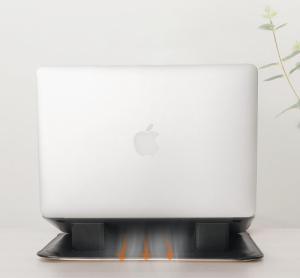 Etui Nillkin Nillkin 2w1 pokrowiec na MacBooka 14'' etui torba na laptopa podstawka czarno-biały 2