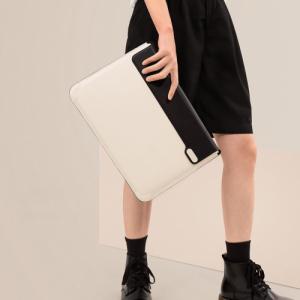 Etui Nillkin Nillkin 2w1 pokrowiec na MacBooka 16'' etui torba na laptopa podstawka czarno-biały 13