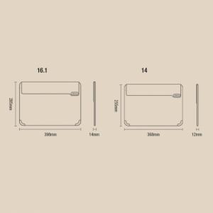 Etui Nillkin Nillkin 2w1 pokrowiec na MacBooka 16'' etui torba na laptopa podstawka czarno-biały 17