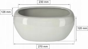 Kotarbau DONICZKA CERAMICZNA DONICA OSŁONA RYNNA OWALNA 2