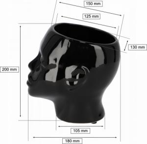 Kotarbau DONICZKA DONICA GŁOWA TWARZ OSŁONKA CERAMICZNA 2