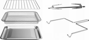 Frytkownica beztłuszczowa TurboTronic piekarnik dehydrator 15L moc 1600w 9