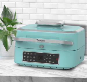Grill elektryczny TurboTronic Grill elektryczny TurboTronic frytownica air fryer 1800w 5,5L Turkusowy 8