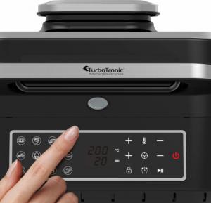 Grill elektryczny TurboTronic Grill elektryczny TurboTronic frytownica air fryer 1800w 5,5L Srebrny 3