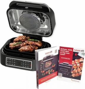 Grill elektryczny TurboTronic Grill elektryczny TurboTronic frytownica air fryer 1800w 5,5L Srebrny 9