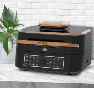 Grill elektryczny TurboTronic Grill elektryczny TurboTronic frytownica air fryer 1800w 5,5L Złoty 14
