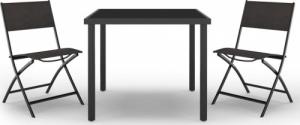 vidaXL vidaXL 3-częściowy zestaw mebli ogrodowych, stalowy 2
