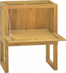 vidaXL Szafka łazienkowa, 60x45x75 cm, lite drewno tekowe 2