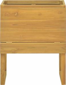 vidaXL Szafka łazienkowa, 60x45x75 cm, lite drewno tekowe 3