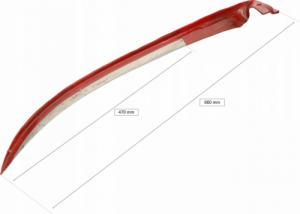 Kotarbau KOSA RĘCZNA KOSISKO 70 CM OSTRZONA TRAWY METALOWA 2