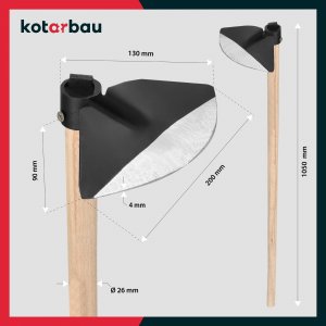 Kotarbau MOTYKA GRACA MOTYCZKA KUTA KOPANIA OKRĄGŁA 210 MM 6
