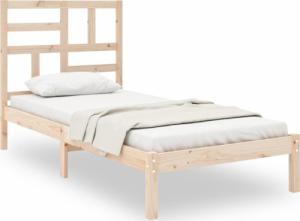 vidaXL Rama łóżka, lite drewno, 90x200 cm 2