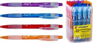 FANDY Długopis Flowers niebieski 40szt MIX 1