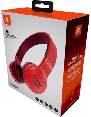 Słuchawki JBL E45BT czerwone 4