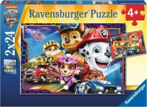 Ravensburger Puzzle dla dzieci 2x24 Psi Patrol Film 1