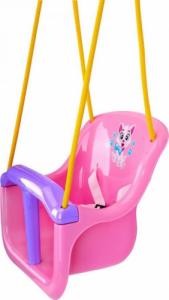 Huśtawka Technok Huśtawka z motywem zwierząt różowa 2