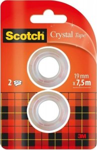 Scotch Taśma biurowa Scotch Crystal 19mm (2szt) 1