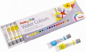 Farby akwarelowe w tubach 18 kolorów PENTEL 1