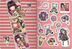 Santoro Mały Notes z Naklejkami Gorjuss Fairground 2